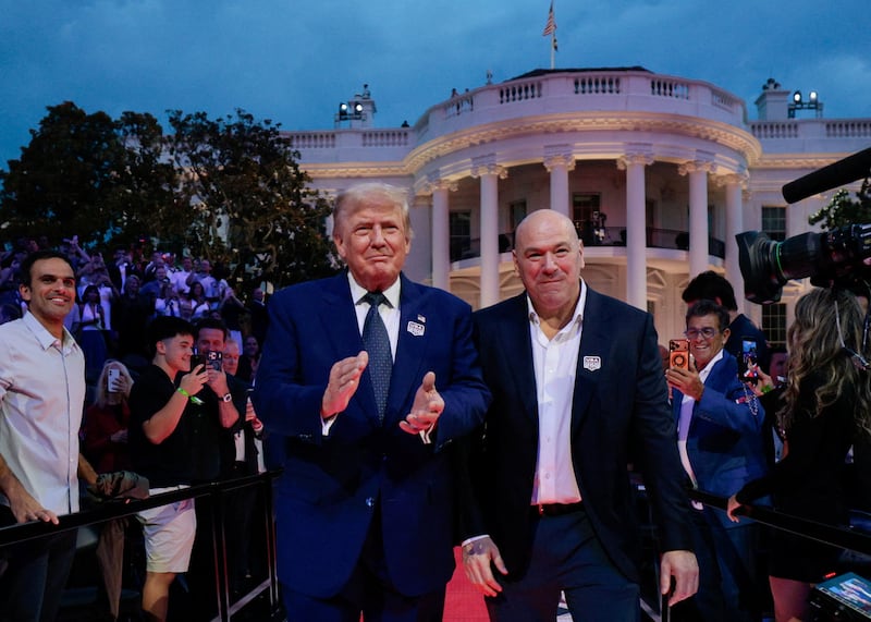 Donald Trump and Dana White