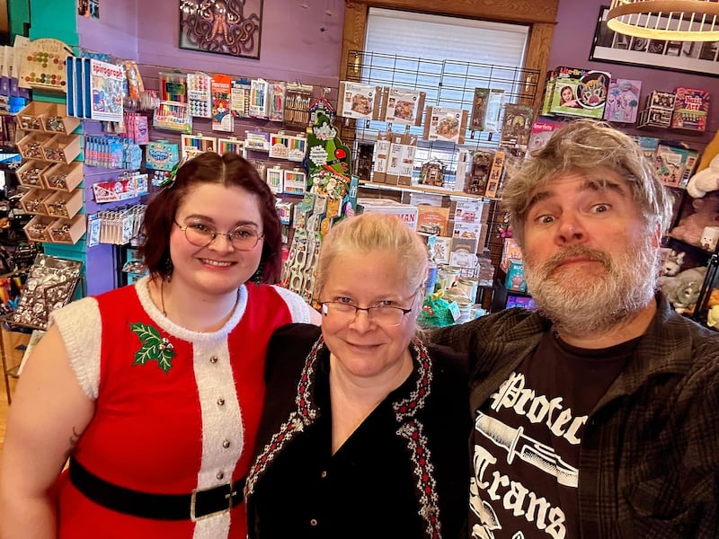 Michief's co-owners Abigail Adelsheim-Marshall (L) and Dan Marshall (R) are not fans of ICE.