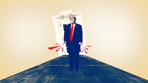 Trump's non-slip walkway outside The Oval Office.