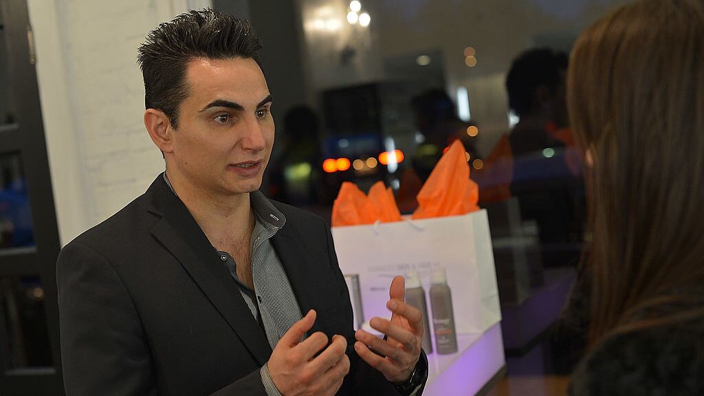 Alex Khadavi attends the launch of RevivogenPRO at Jonathan & George Salon on March 7, 2013, in Beverly Hills, California.