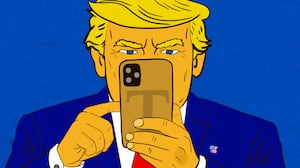 Donald Trump illustration, illo