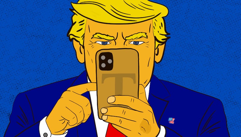 Donald Trump illustration, illo
