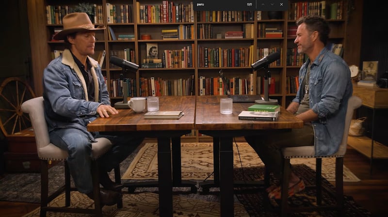 Matthew McConaughey on the "No Magic Pill" podcast