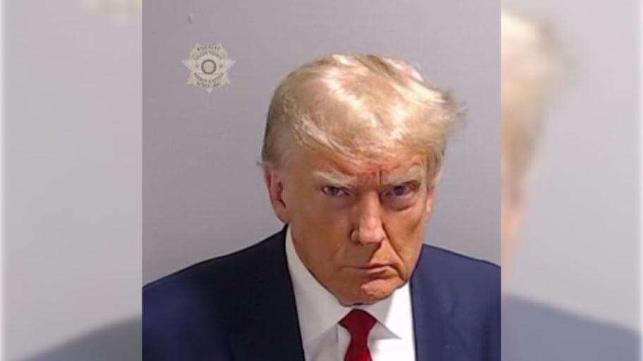 The mugshot of Donald Trump. Trump has raised $7.1 million since taking his infamous mugshot in an Atlanta jail on Thursday evening, according to figures provided to Politico by Trump’s campaign.