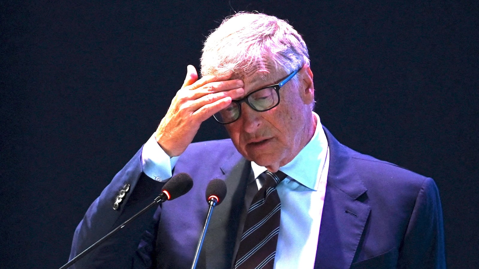 American philanthropist and Microsoft co-founder Bill Gates