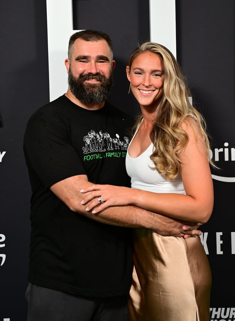 Kylie said it was emotional for Jason to see their daughters as flower girls.
