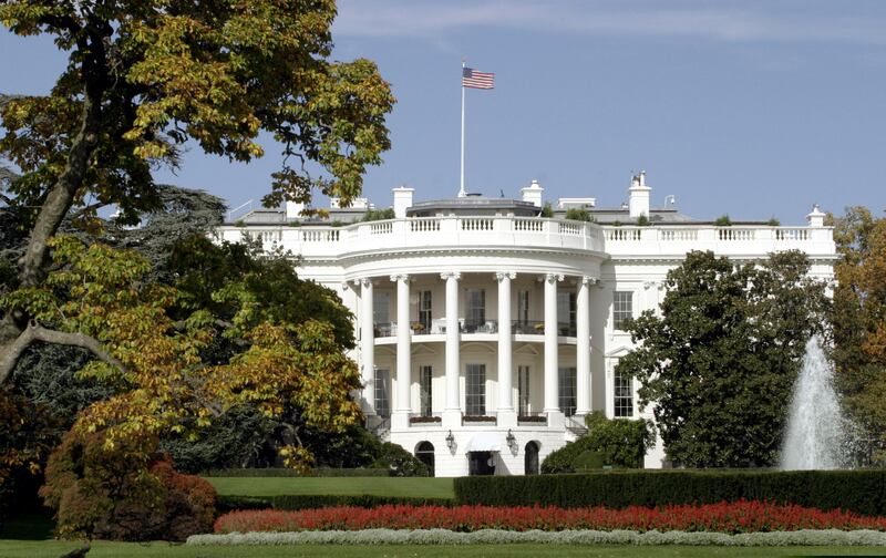 The White House is pictured in Washington D.C., two days ahead of the presidential election October 31, 2004.