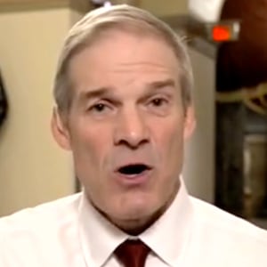 Kaitlan Collins and Jim Jordan.