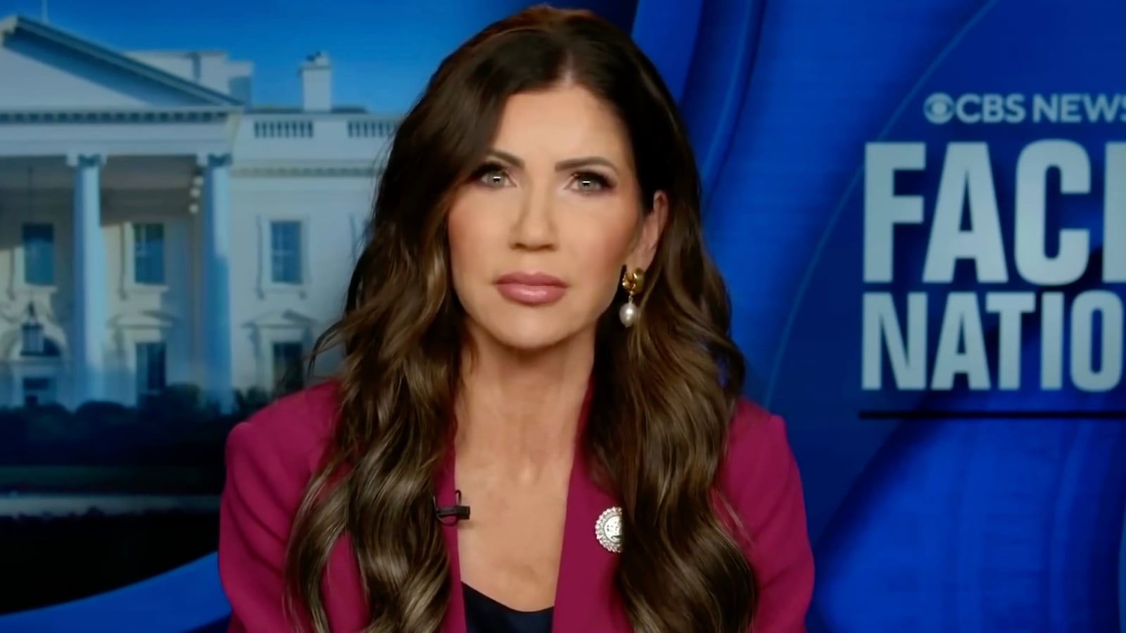 Kristi Noem on CBS' Face the Nation.