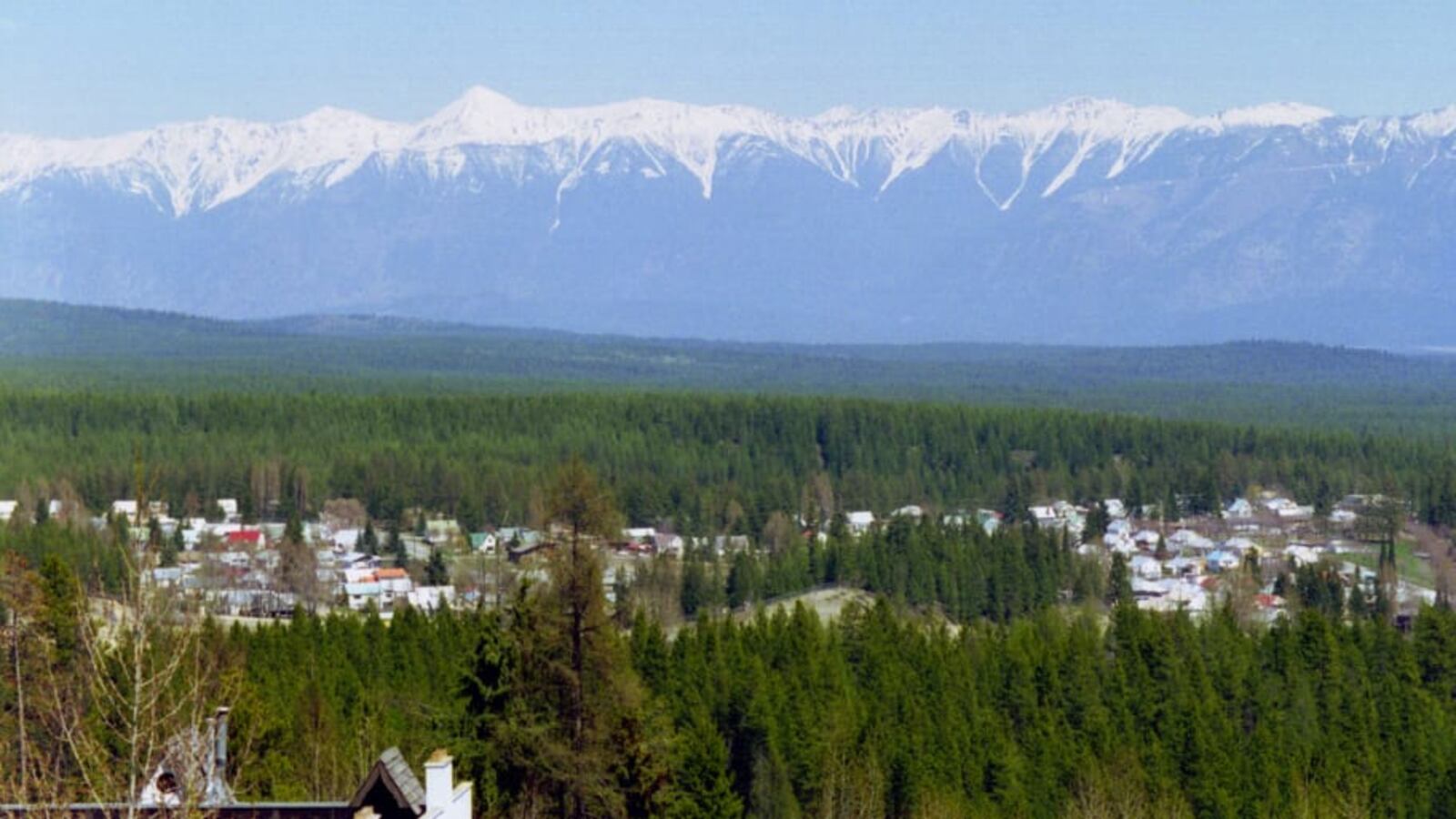 A view of the town of Kimberley, in British Columbia, Canada.