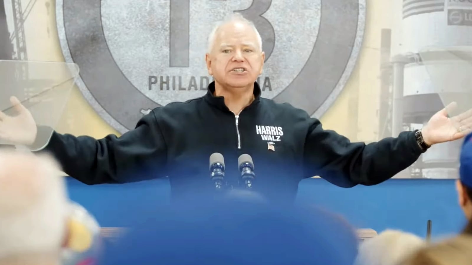 Governor Tim Walz Speaks at Bucks County, PA Rally.