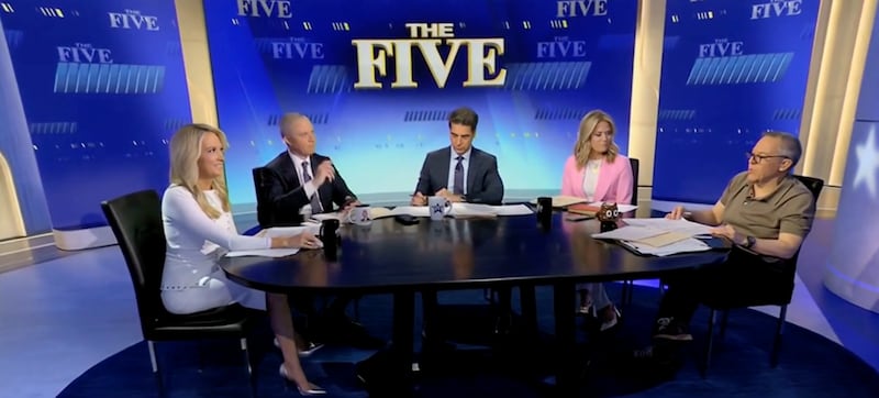 Fox News panel show The Five on set