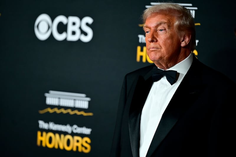 WASHINGTON, DC - DECEMBER 07: President Donald J. Trump attends the 48th Kennedy Center Honors at The Kennedy Center on December 07, 2025 in Washington, DC. (Photo by Shannon Finney/WireImage)