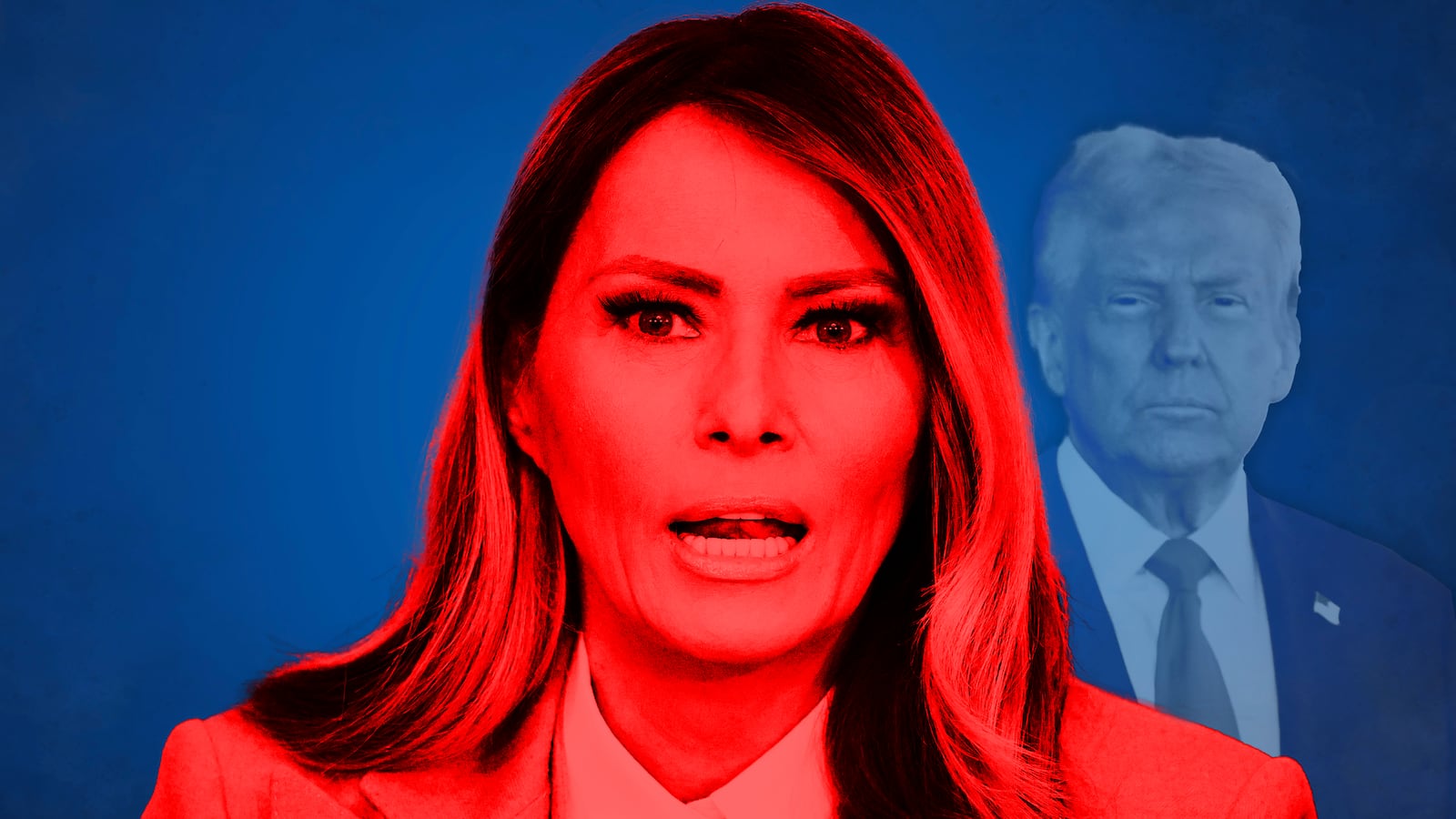 Melania Trump, Donald Trump illustration