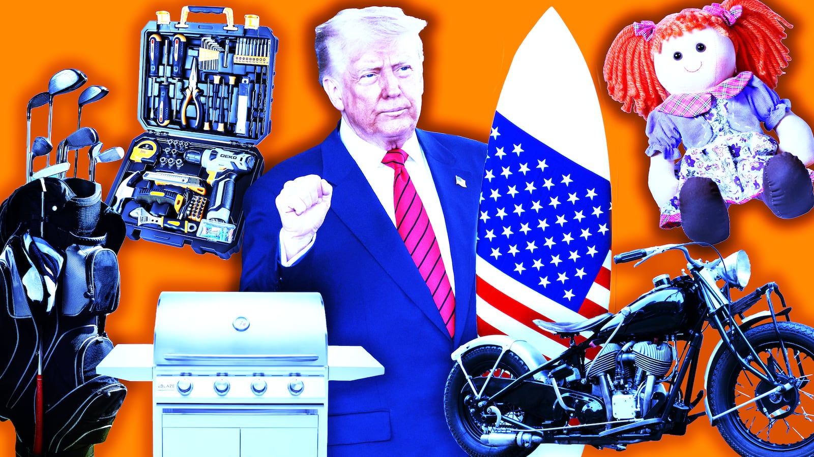 Donald Trump photo illustration