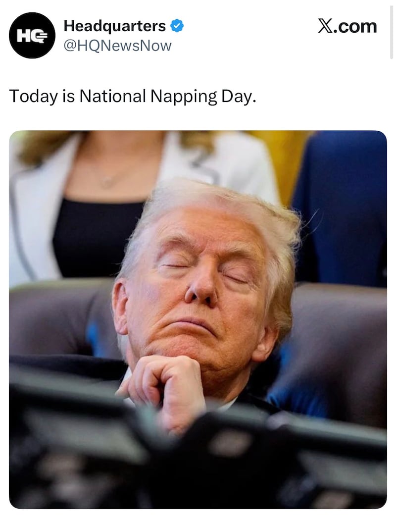 Headquarters X donald trump post