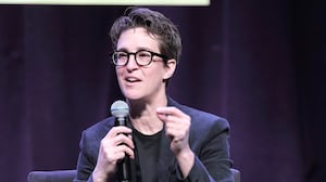 NEW YORK, NEW YORK - OCTOBER 27: Rachel Maddow is seen in conversation with David Remnick during the The 2024 New Yorker Festival at Webster Hall on October 27, 2024 in New York City. (Photo by Craig Barritt/Getty Images for The New Yorker)