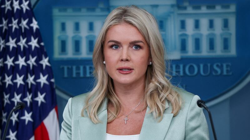 White House Press Secretary Karoline Leavitt speaks during a press briefing at the White House in Washington, D.C., U.S., September 9, 2025.