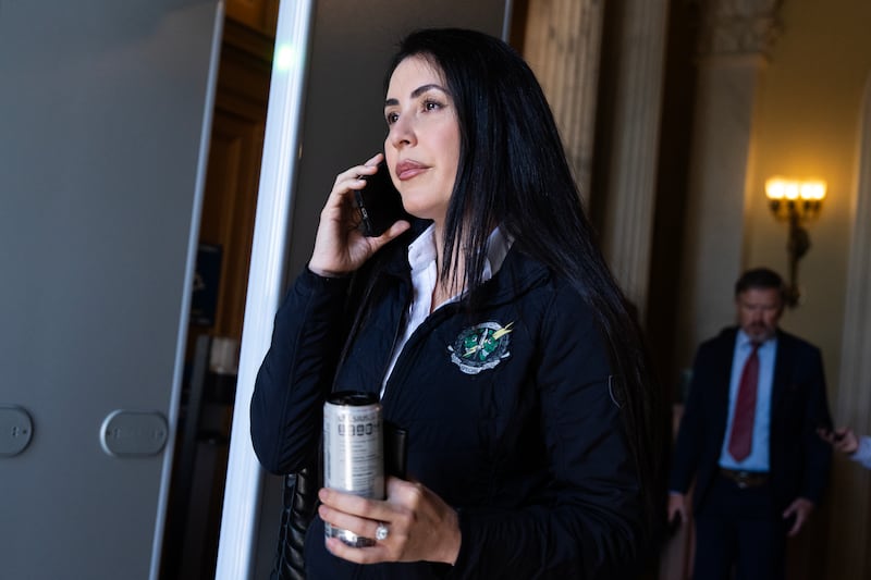 Rep. Anna Paulina Luna, R-Fla., leaves the U.S. Capitol after the last votes of the week on Friday, September 19, 2025. The house passed a continuing resolution to fund the government into November and a resolution honoring Charlie Kirk.