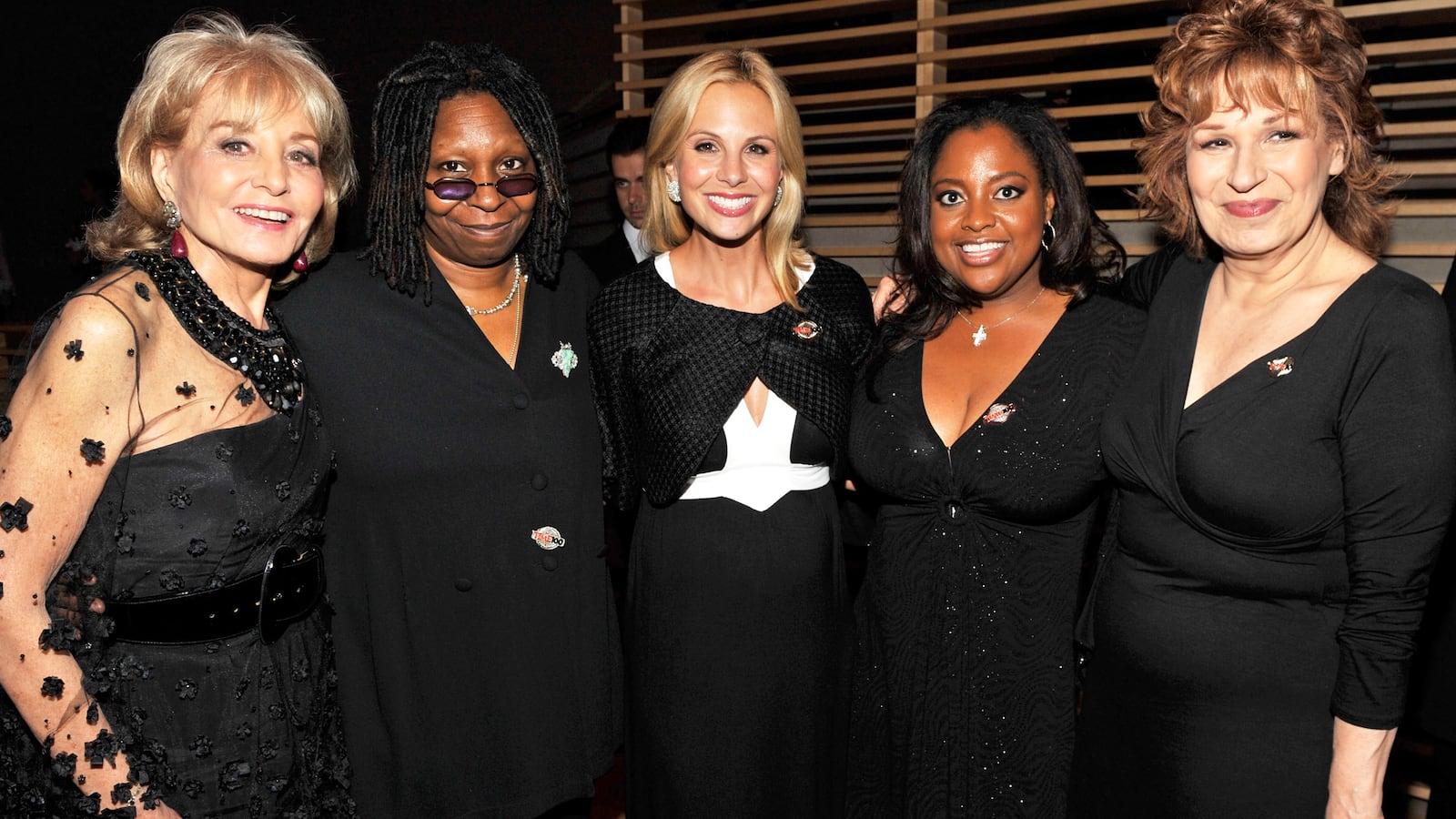 Barbara Walters, Whoopi Goldberg, Elizabeth Hasselbeck, Sherri Shepherd and Joy Behar attends the Time's 100 Most Influential People in the World Gala at Rose Hall - Jazz at Lincoln Center on May 5, 2009 in New York City.