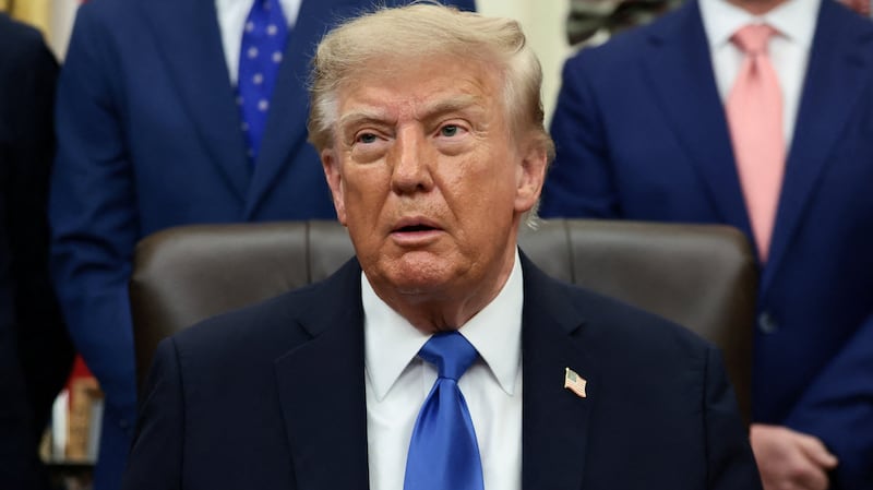 U.S. President Donald Trump speaks during a meeting with travel executives in the Oval Office at the White House in Washington, D.C., U.S., September 2, 2026.