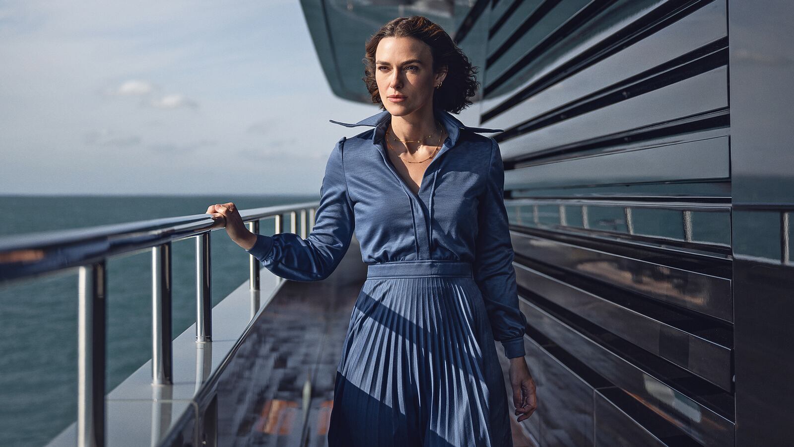 Keira Knightley as Lo in The Woman in Cabin 10.