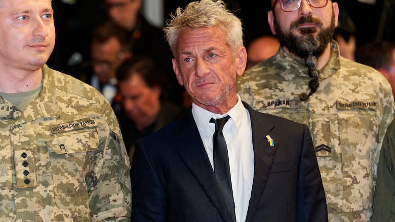 Sean Penn attends the "Bono: Stories Of Surrender" red carpet at the 78th annual Cannes Film Festival at Palais des Festivals on May 16, 2025 in Cannes, France. (Photo by Sylvain Lefevre/Getty Images)