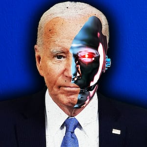 Joe Biden, Robot photo illustration