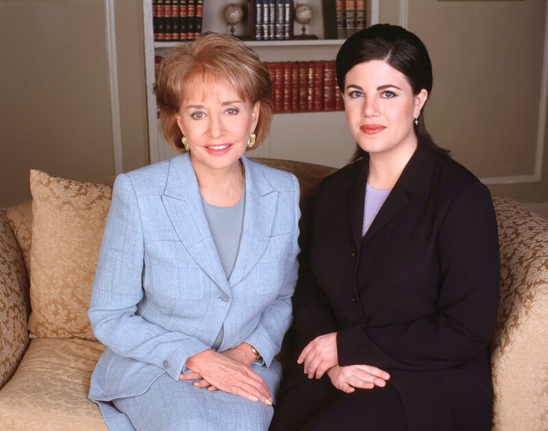 Monica Lewinsky and Barbara Walters