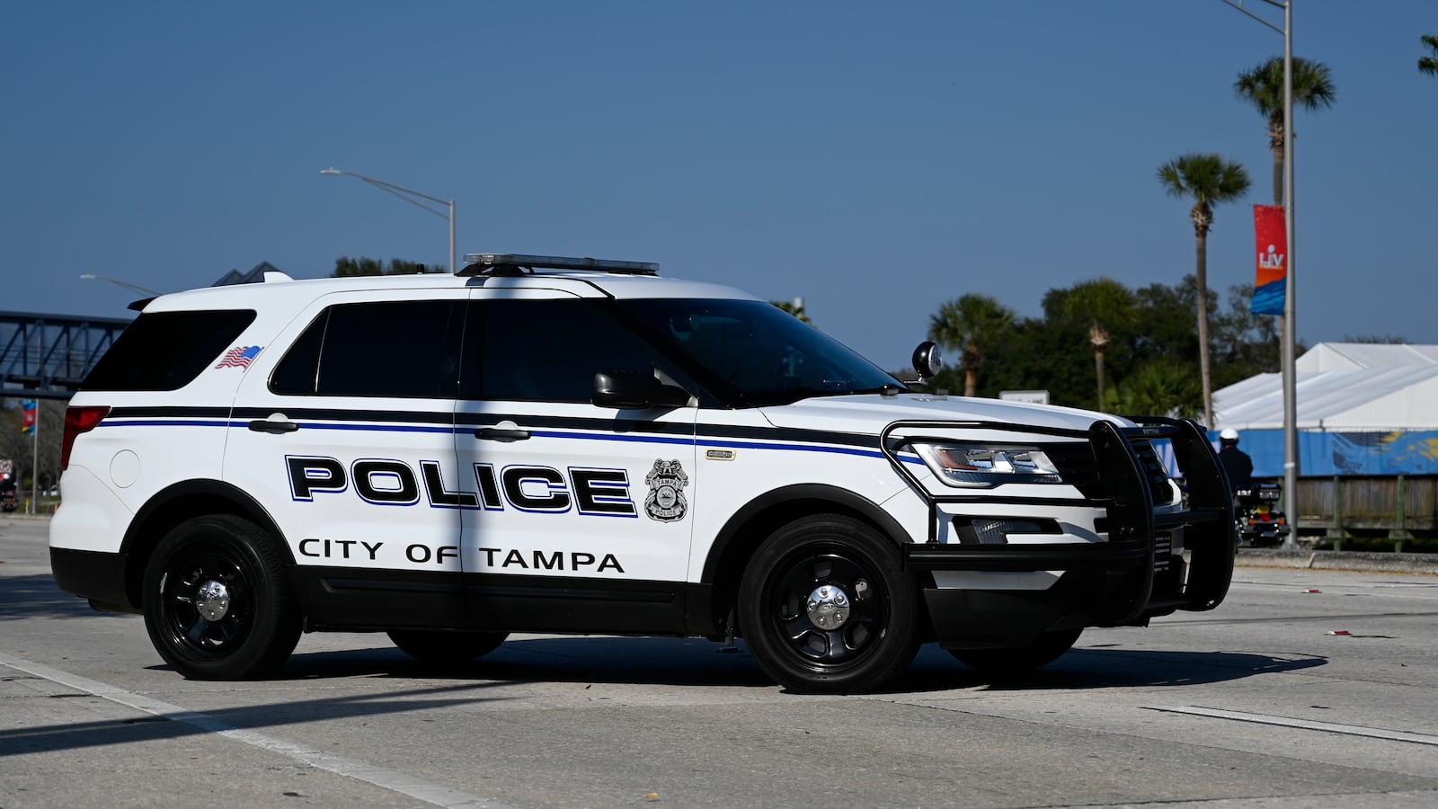 A Tampa Police vehicle.