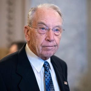 Sen. Chuck Grassley (R-IA) leaves the Senate Chamber at the U.S. Capitol on April 7, 2022 in Washington, DC.