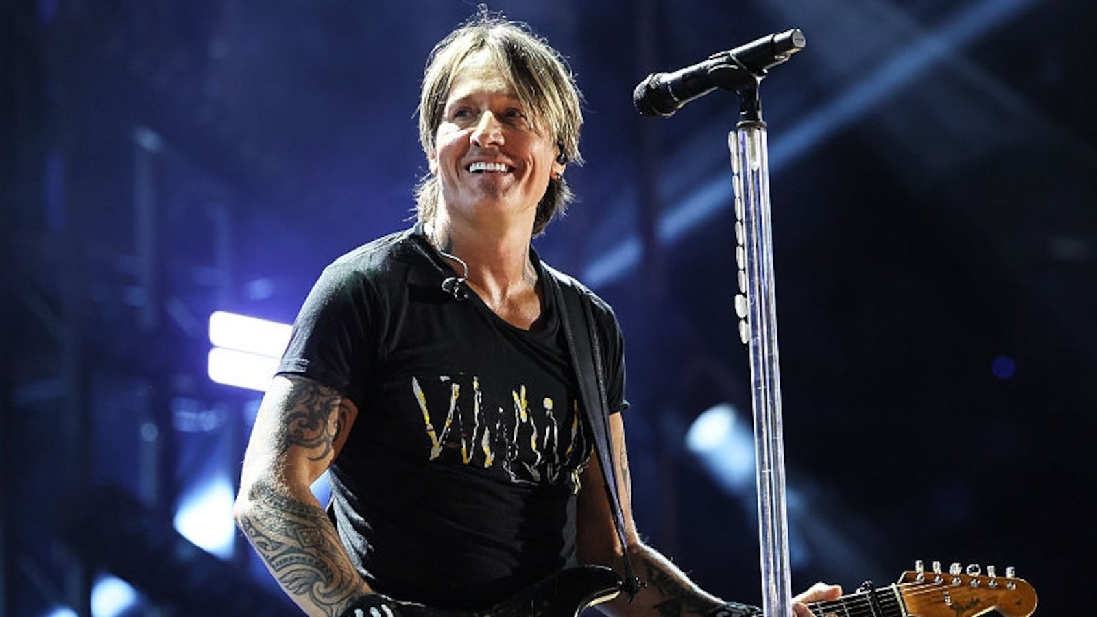 Keith Urban performs on the main stage during CMA Fest 2025 at Nissan Stadium on June 06, 2025 in Nashville, Tennessee. (Photo by Terry Wyatt/WireImage)