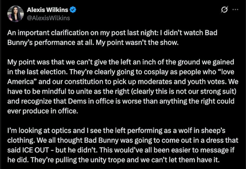 Wilkins' second post.