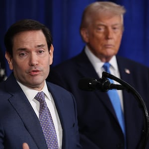 Marco Rubio and Donald Trump