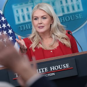 White House Press Secretary Karoline Leavitt holds a press briefing at the White House in Washington, D.C., U.S., July 23, 2026. REUTERS/Jonathan Ernst