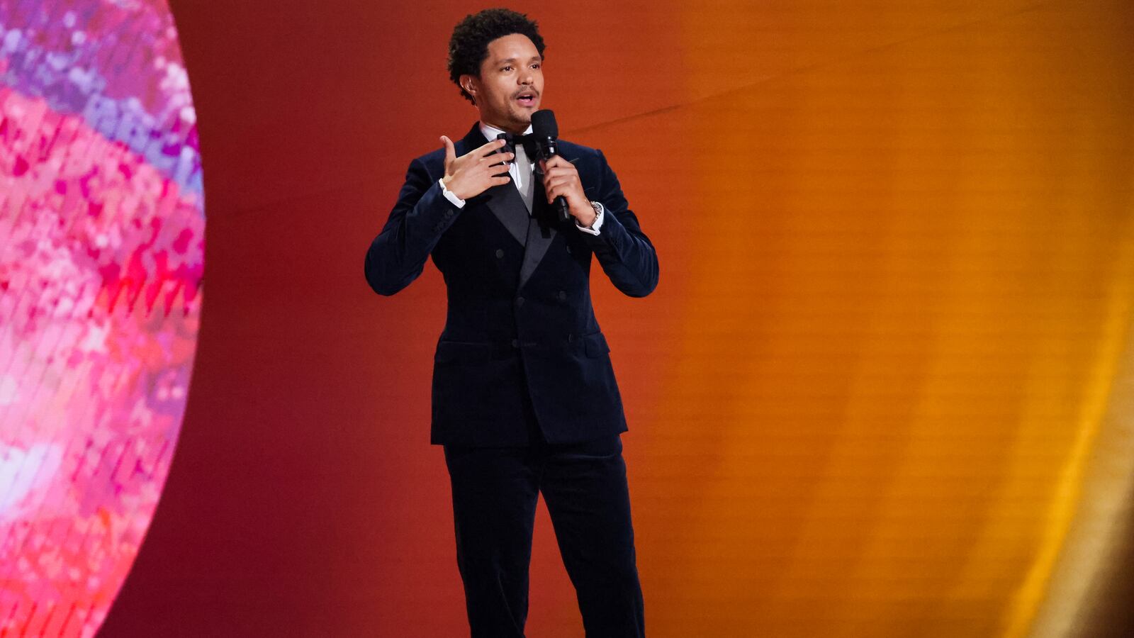 Trevor Noah presents the Album Of The Year award during the 65th Annual Grammy Awards in Los Angeles, California, U.S., February 5, 2023.