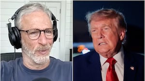 Jon Stewart and Donald Trump