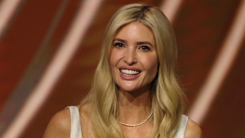 MIAMI, FLORIDA - DECEMBER 05: Ivanka Trump looks on during the 2025 FIFA Club World Cup Draw at Telemundo Studios on December 05, 2024 in Miami, Florida.  (Photo by Brennan Asplen/Getty Images)