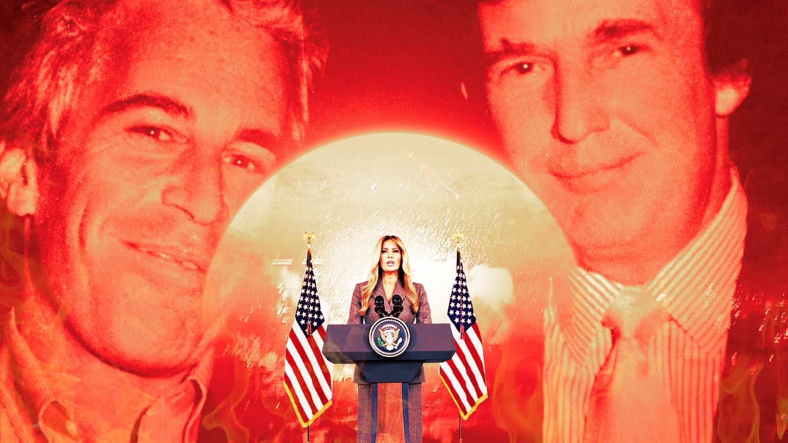 Melania Trump, Jeffrey Epstein, Donald Trump and the Iran War.