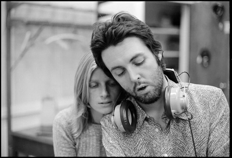 Linda and Paul McCartney.