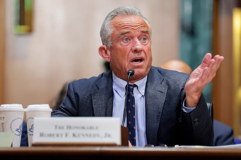 Health and Human Services Secretary Robert F. Kennedy Jr. testifies during a Senate Finance Committee Hearing earlier this year.