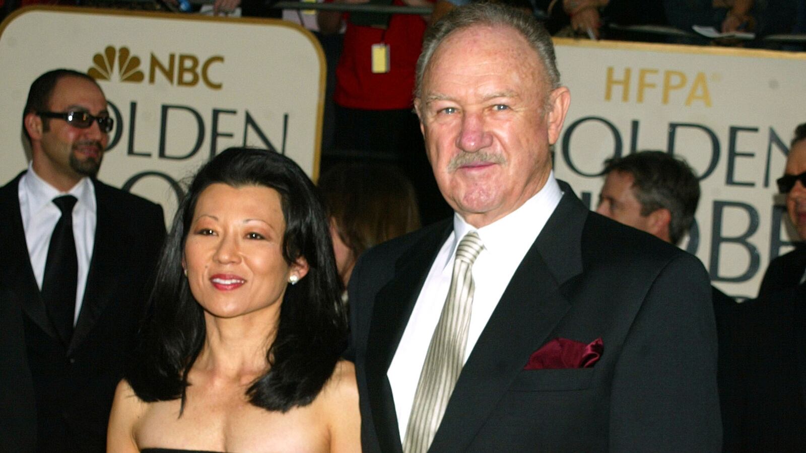 Gene Hackman & wife Betsy Arakawa during the 60th Annual Golden Globe Awards.