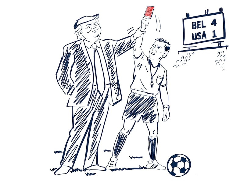 Donald Trump sports curse US Mens soccer Illustration