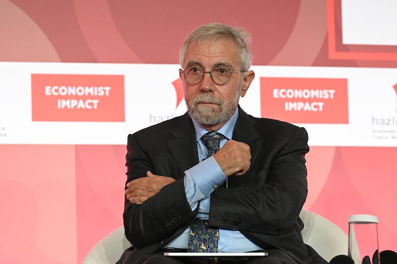 Nobel laureate Professor Paul Krugman is talking at the 28th Annual Economist Government Roundtable in Athens, Greece, on July 2, 2024, at Grand Resort Lagonissi.