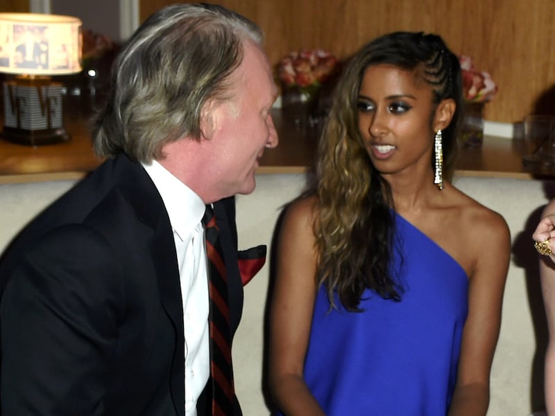 Bill Maher, singer Anjulie Persuad
