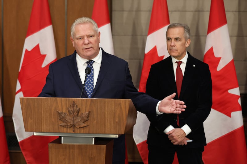 Doug Ford and Mark Carney