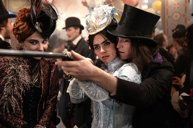 Zoë Bleu and Caleb Landry Jones.