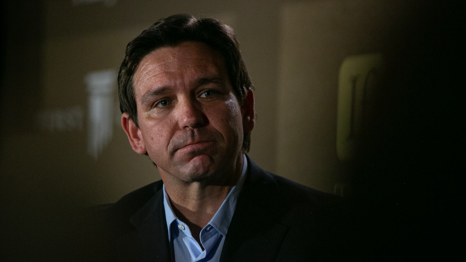 Republican presidential candidate Florida Governor Ron DeSantis attends the Thanksgiving Family Forum.