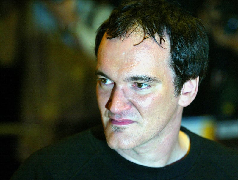 U.S. director Quentin Tarantino arrives at the UK premiere of his new film
"Kill Bill-Volume 1" at the Odeon Leicester Square in central London,
October, 2, 2003. The blood-spattered martial arts epic is the latest
offering from director Tarantino.     PP03100012      REUTERS/Lee Besford

.