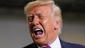 President Donald Trump prepares to leave after speaking during an event at Verst Logistics on March 11, 2026 in Hebron, Kentucky.